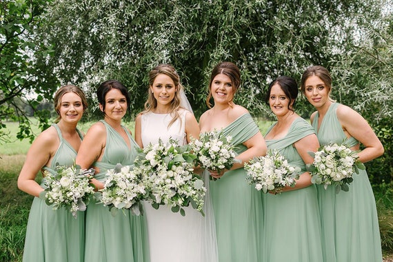 bridesmaid dresses sage green