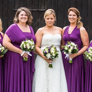 PURPLE Bridesmaid Dress, Infinity Dress, Multi-way Bridesmaid Dress, Maternity Dress Photo Shoot, Boho Dress, Infinity Dress with Bandeau