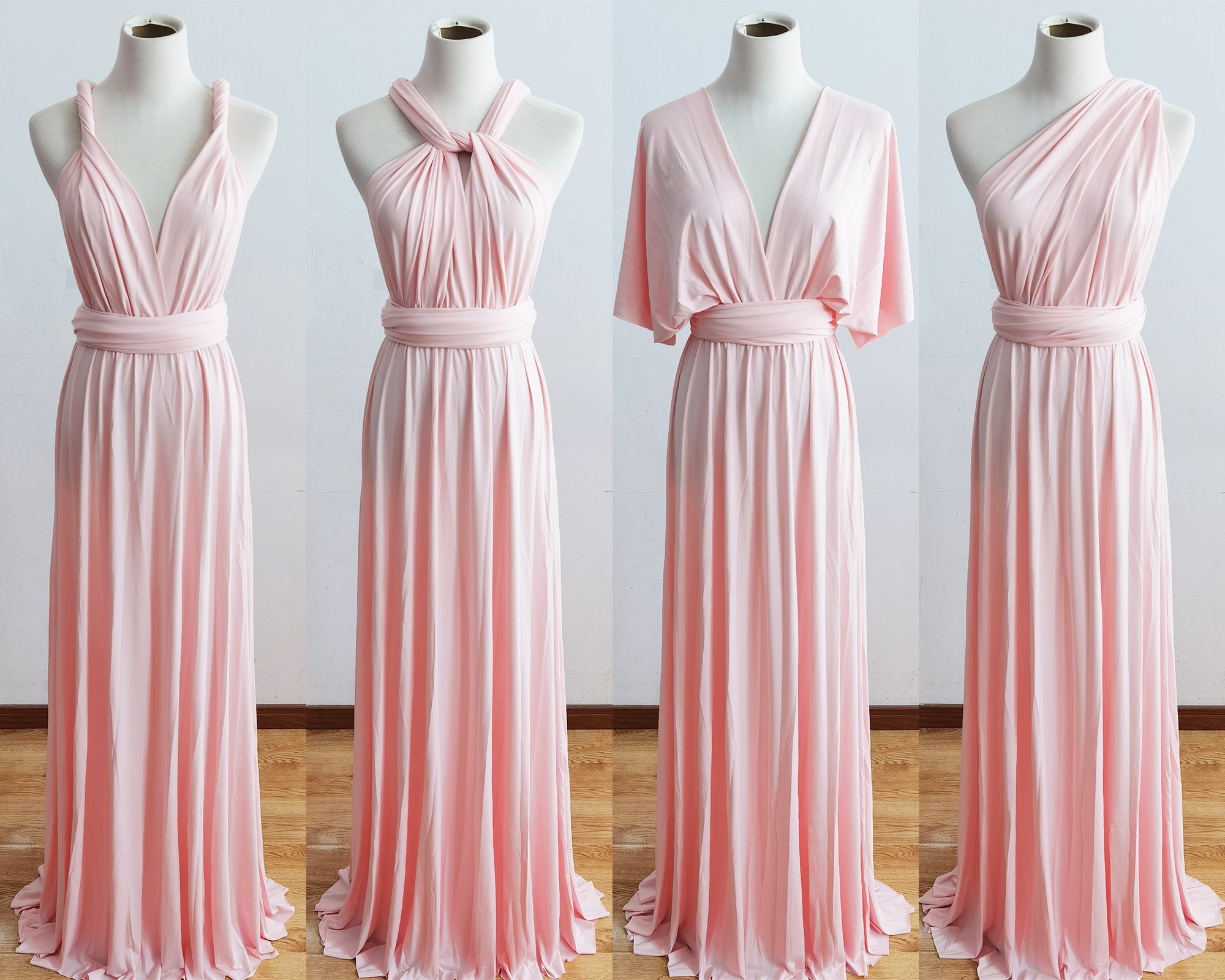 drop waist corset prom dress Violaine Dark Mauve Convertible Maxi Dress main image 1