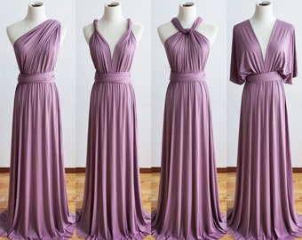 LAVENDER Bridesmaid Dress, Infinity Dress, Multi-way Bridesmaid Dress, Long Dress for Women Wedding Guest Summer, Party Dress, Evening Dress