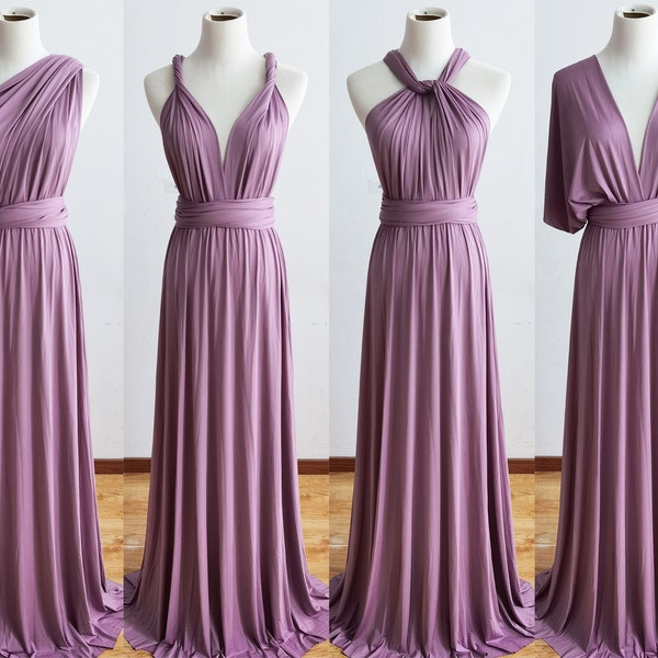 LAVENDER Bridesmaid Dress, Infinity Dress, Multi-way Bridesmaid Dress, Long Dress for Women Wedding Guest Summer, Party Dress, Evening Dress