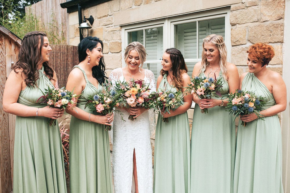 Dusty green bridesmaid dresses outlet