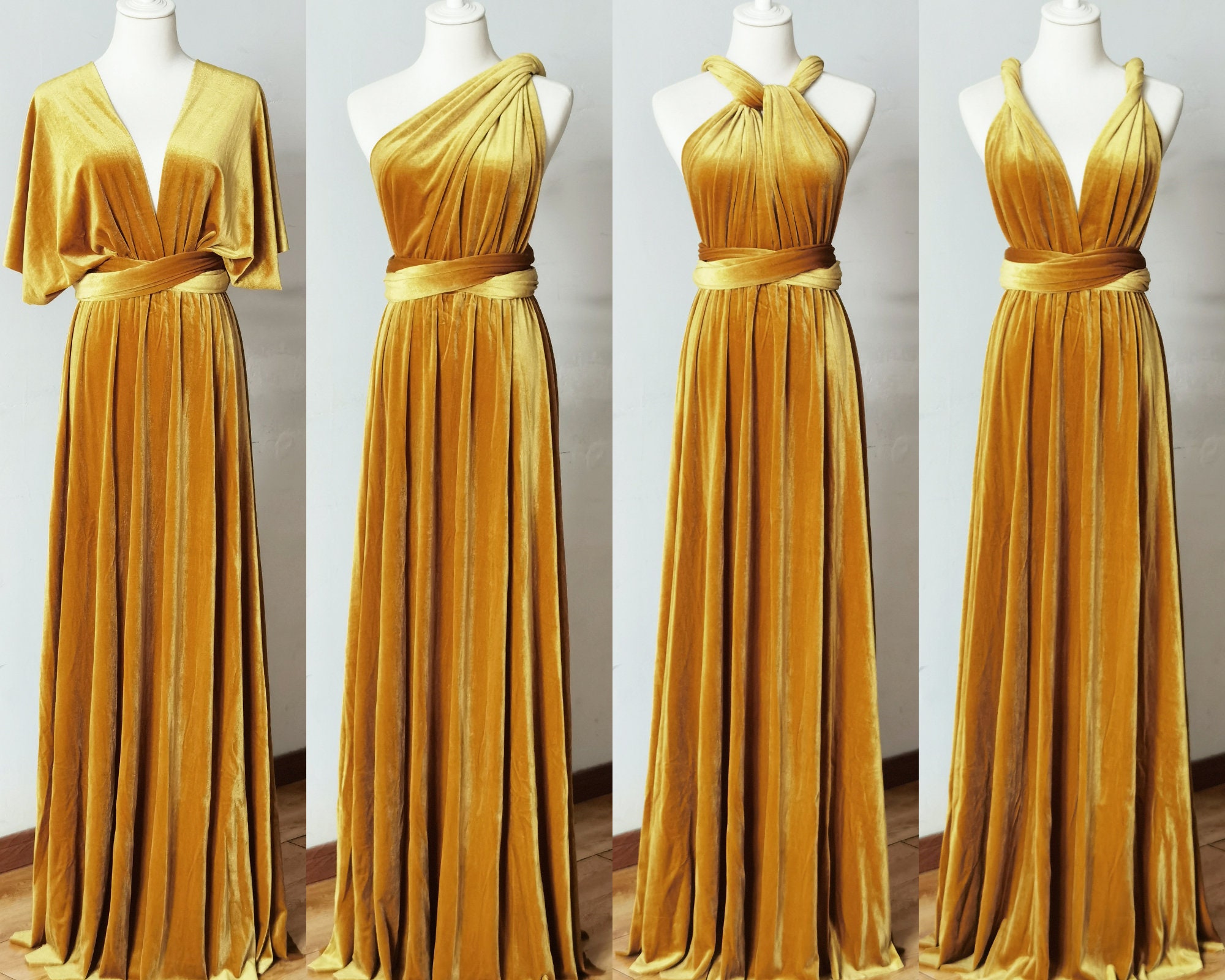 MUSTARD-VELVET Bridesmaid Dress, Infinity Dress, Convertible Dress Bridesmaid, Maternity Dress Baby Shower, Wedding Guest Dress, Plus Size - Etsy MUSTARD-VELVET Bridesmaid Dress, Infinity Dress, Convertible Dress Bridesmaid, Maternity Dress Baby Shower, Wedding Guest Dress, Plus Size - Etsy
