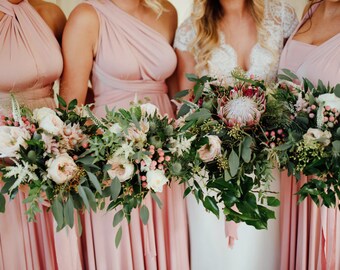 chic bridesmaid dresses uk Chic Short Sleeves Slit Chiffon Bridesmaid Dresses UK With Buttons   mollyevers.co.uk
