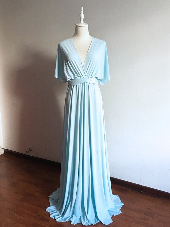 baby blue multiway dress