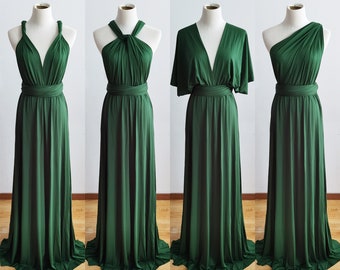 EMERALD Infinity Dress, Bridesmaid Dress, Multi-way Bridesmaid Dress, Short Dress for Women Wedding Guest Summer, Party Dress, Evening Dress