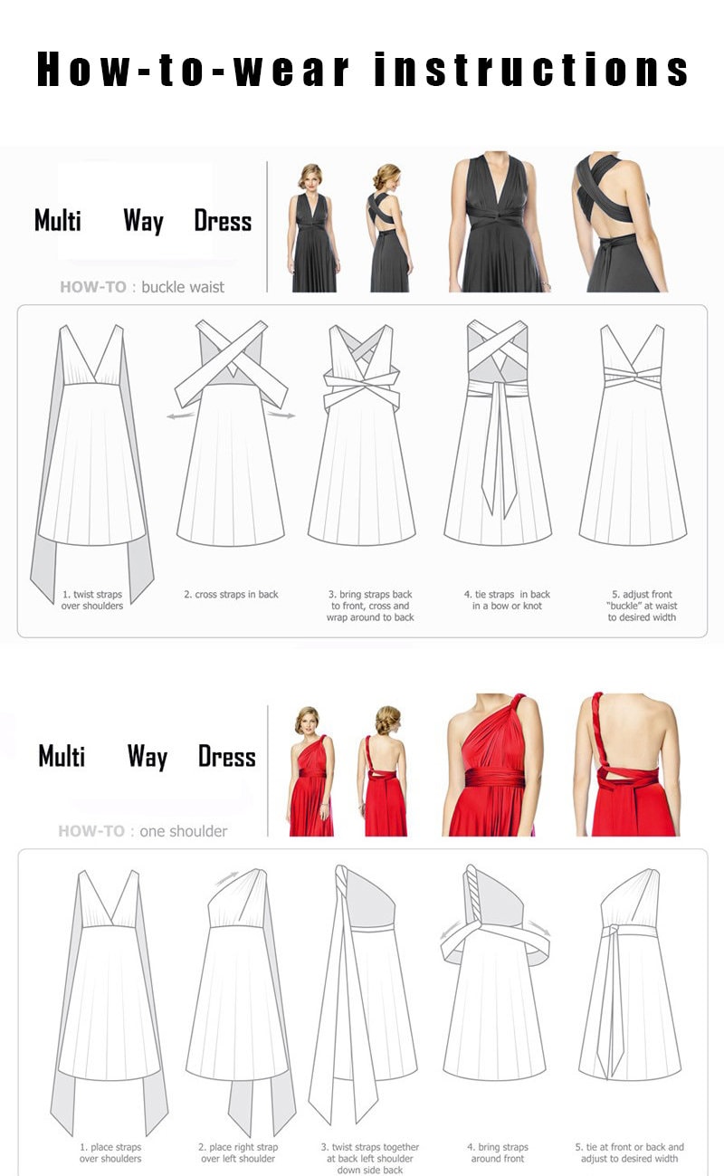 multiway bridesmaid dress how to tie Convertible Long Infinity Bridesmaid Dress Wrap Bridesmaid Dress Floor Length Wrap Party Dress Party Gown Dress style Size:Medium (81cm) / Short embroidered jacket Anne Hathaway Wears a