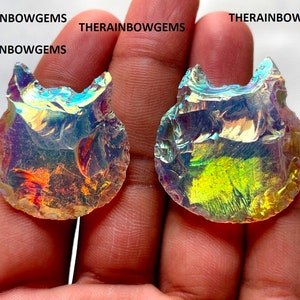 Angel Aura Opalite Coated Cat Head, Opalite Crescent Cat Head, Crystal Cat Head, Wholesale Opalite Cat Head For Jewelry Making