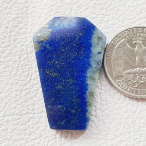 Lapis Lazuli Natürliche Cabochon 36x24x6 mm Coffin Form Neue anpassbare Poliert Lapis Lazuli Cabochon Flachen Rücken Stein