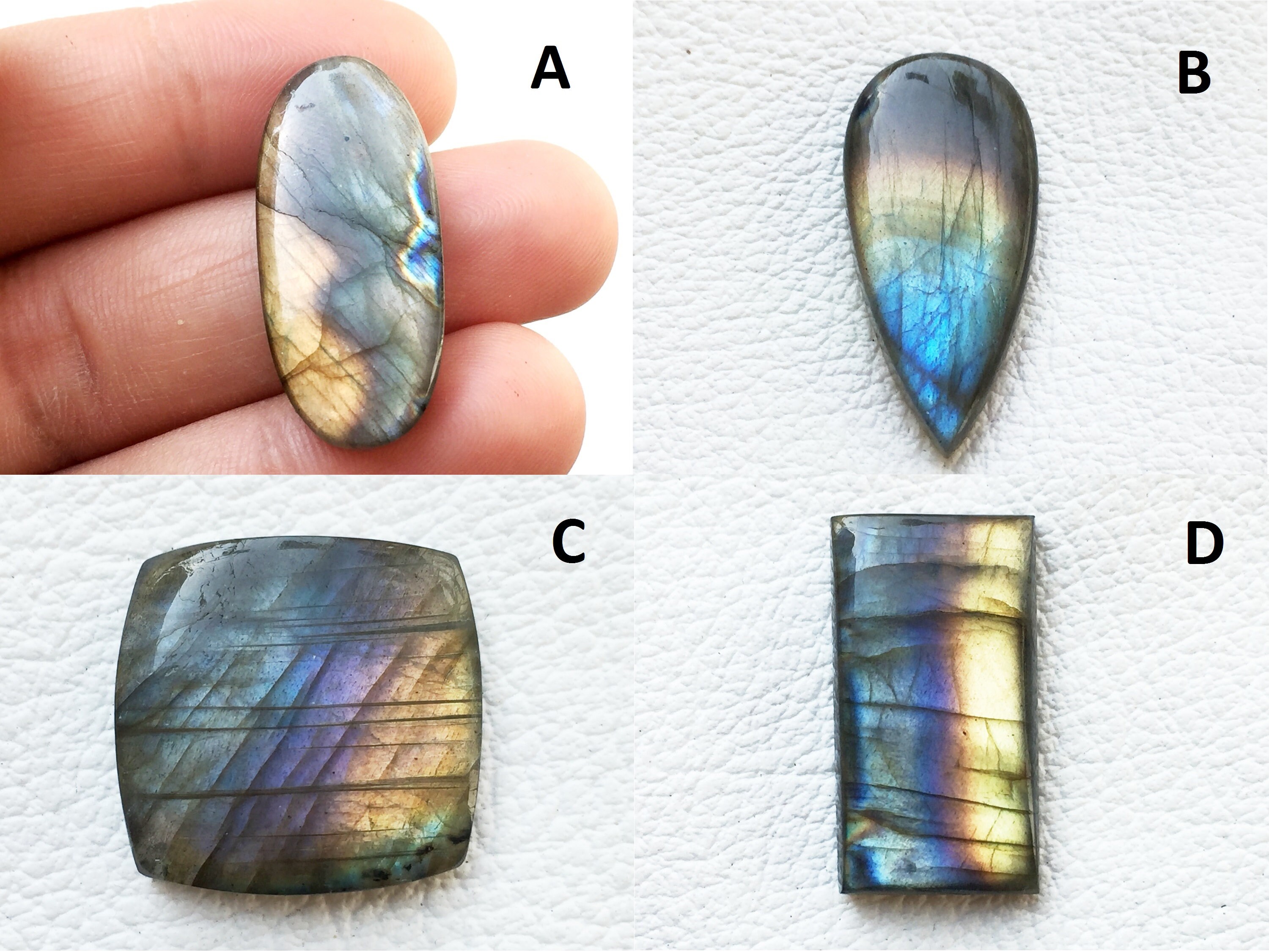 100% Натуральный лабрадорит Gemstone Loose Лабрадорит Драгоценный камень Flashy Лабрадорит Кабошон Loose Камень Использование для ювелирных изделий