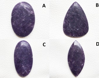 Lepidolite Cabochon Natural Loose Gemstone, Handpolished Jewelry Making, Lepidolite Semi Precious Stone For Jewelry Making