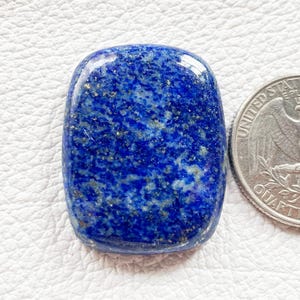 Lapislázuli, Lapislázuli Natural, Lapislázuli Suelto de 32 x 24 x 6 mm, Lapislázuli Curativo, Piedra de Joyería, Cabujón de Lapislázuli