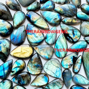 Druppel/peer labradoriet, natuurlijke labradoriet cabochon edelsteen flitsende labradoriet, handgepolijste groothandel veel labradoriet gebruik voor sieraden