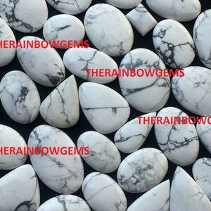 Natuurlijke howliet cabochon losse edelsteen groothandel per gewicht met verschillende vormen en maten gebruikt voor het maken van sieraden: