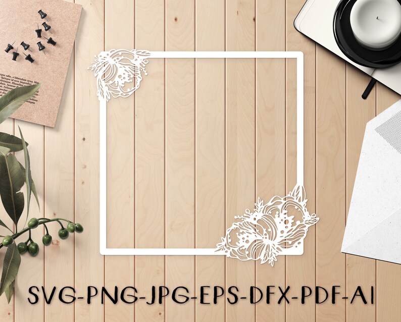Free Free 160 Square Flower Frame Svg SVG PNG EPS DXF File
