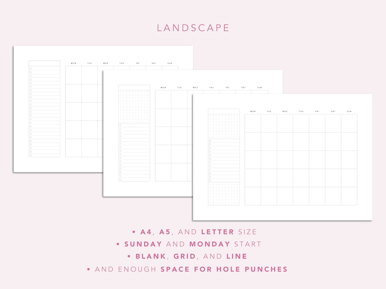 Blank Monthly Calendar Printable Template, Blank Calendar Template ...