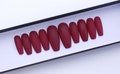 Red coffin nails Matte Finish Artificial Nails Velvet nails  Matte coffin nails  Fake nails Stick on nails  Press-on nails  False nails product logo