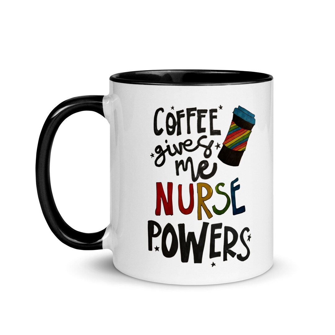 Nurse Mug Nurse Coffee Mug Nurse Super Powers Mug Nurse Mug Etsy