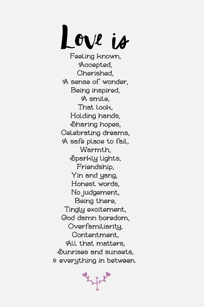 Wedding Poetry Print Digital Download Instant Anniversary - Etsy