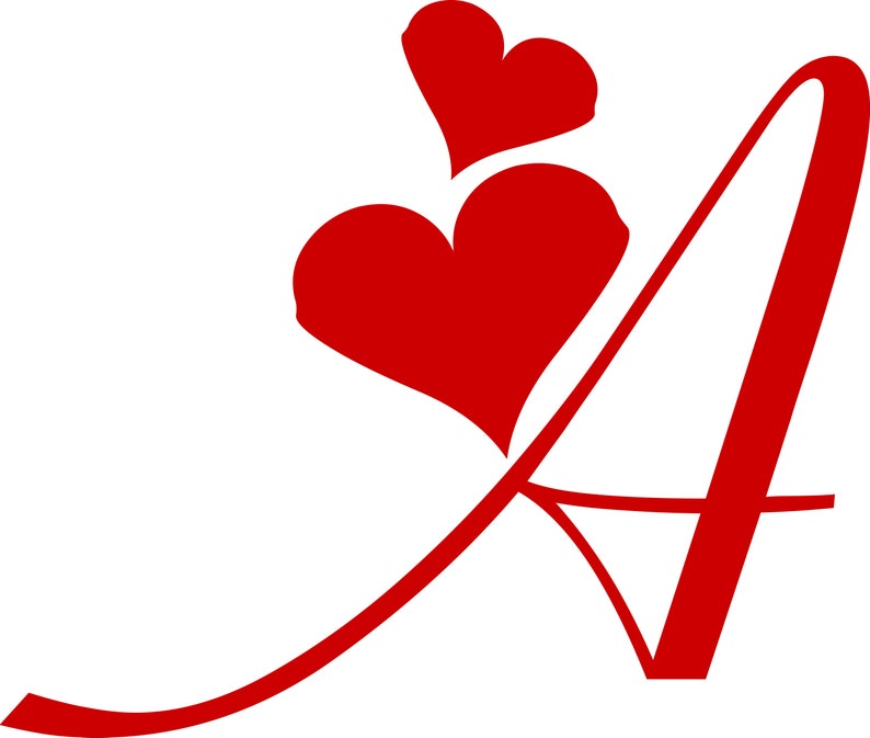 LOVE FONT And Silhouette SVG Handwritten font svg Heart | Etsy