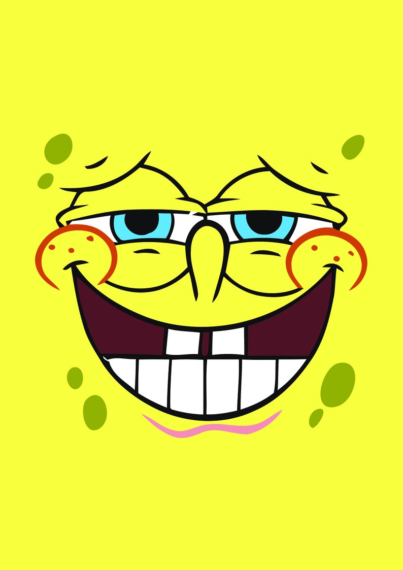 Printable Spongebob Face Printable Word Searches Gambaran