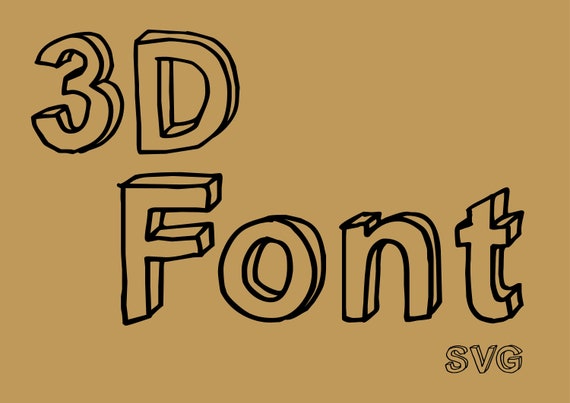 Download 3d Font Svg 3d Letters And Number Svg 3d Alphabet Svg Etsy