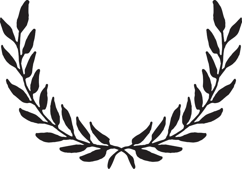 Download LAUREL WREATH SVG Floral Wreath Svg Cricut File Cut File | Etsy