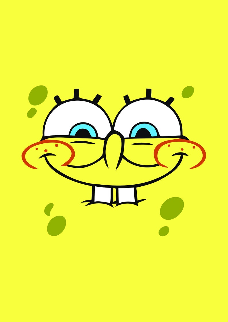 Download SPONGEBOB FACE SVG Sponge Bob Svg Spongebob Vector Square | Etsy