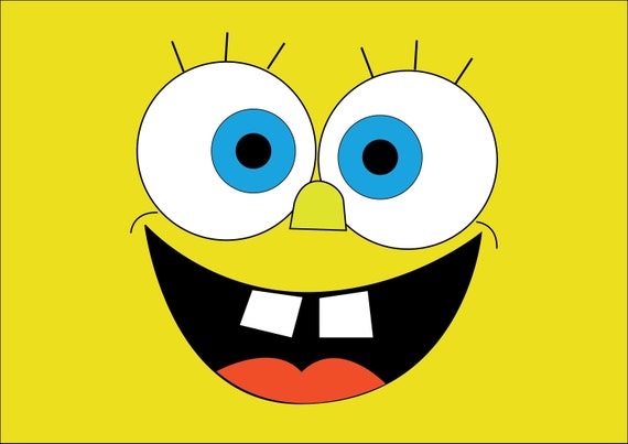 Download Spongebob Smile Svg Spongebob Happy Face Svg Spongebob Etsy