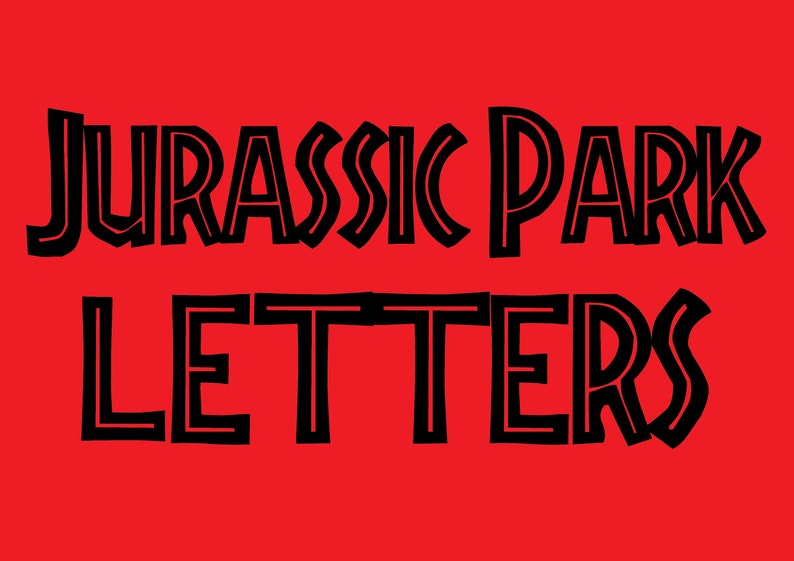 Download JURASSIC PARK FONT Svg Disney Svg Jurassic Park Alphabet ...