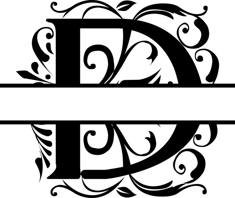 REGAL SPLIT LETTERS Svg Regal Font Svg Split Monogram Svg | Etsy