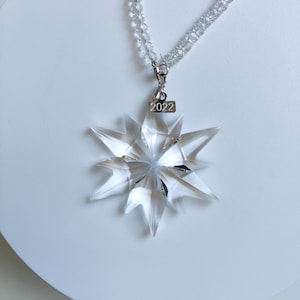 Snowflake Crystal Ornaments Star Bright Car Accessories Festival Charm Christmas Tree Hanging Pendant Decorations Sun Catcher for Window