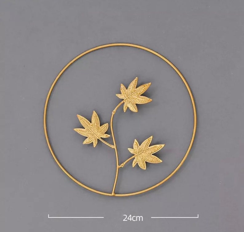 Set of 3 Scandi Gold Metal Wall Art Wall Hangings Wall Decor Etsy UK