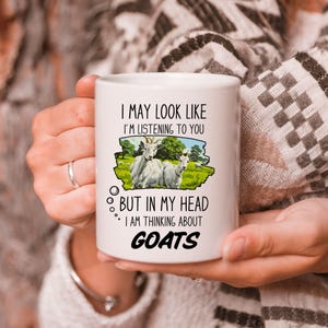 Personalisierte Ziegenliebhaber Tasse - Hilarious individuelles Geschenk für Ziegenliebhaber, Ziegen Liebhaber Geschenk, lustige Ziegen Tasse, individuelles Namenstasse Geschenk, Bauernhof Tiere