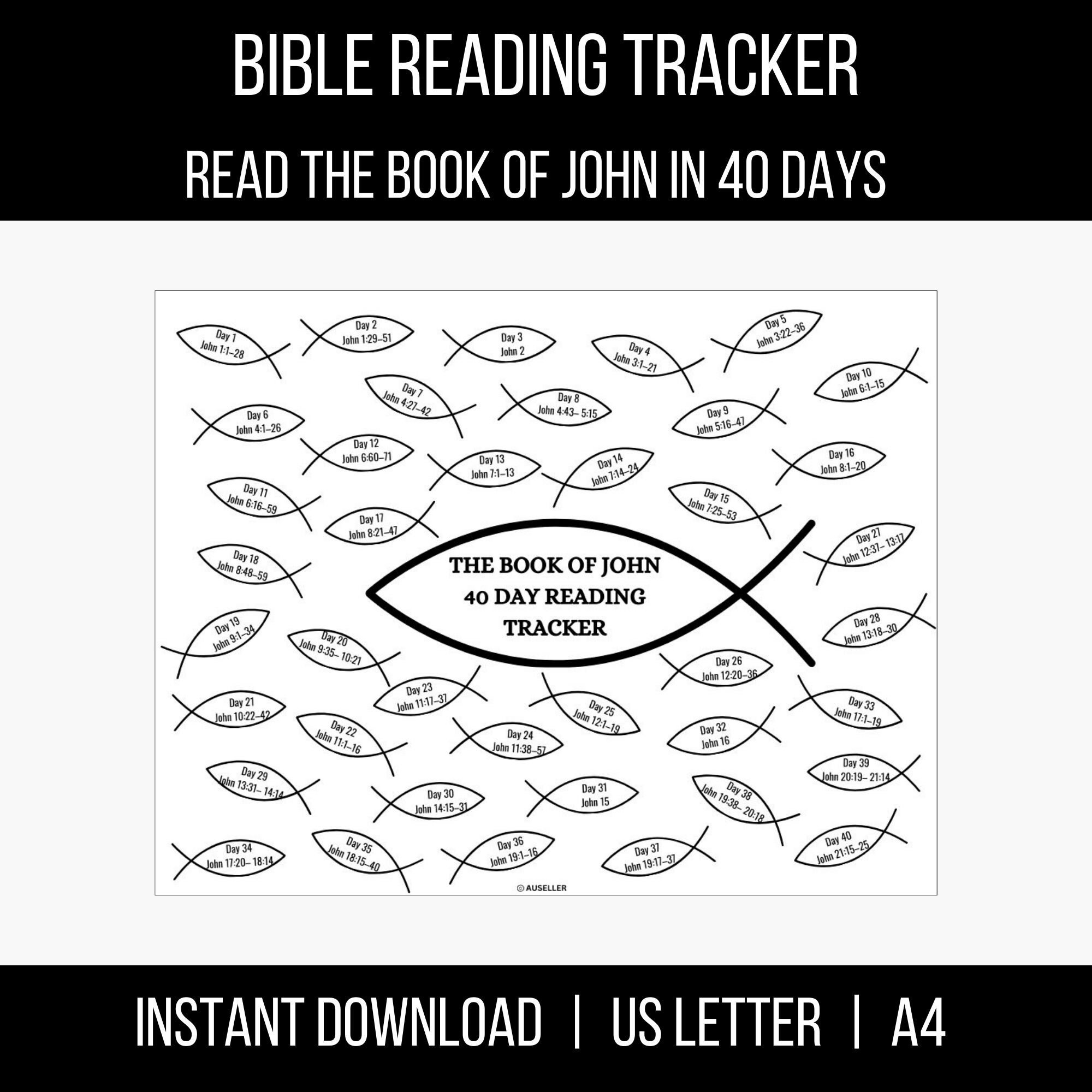 The Book of John Reading Plan | Bible Plan Printable | Christian ...