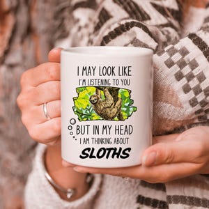 Personalisierte Faultier Liebhaber Tasse - Hilarious individuelles Geschenk für Faultier Liebhaber, Faultier Liebhaber Geschenk, Lustige Faultier Tasse, Benutzerdefinierte Namenstasse Geschenk, Faultiere Geschenk