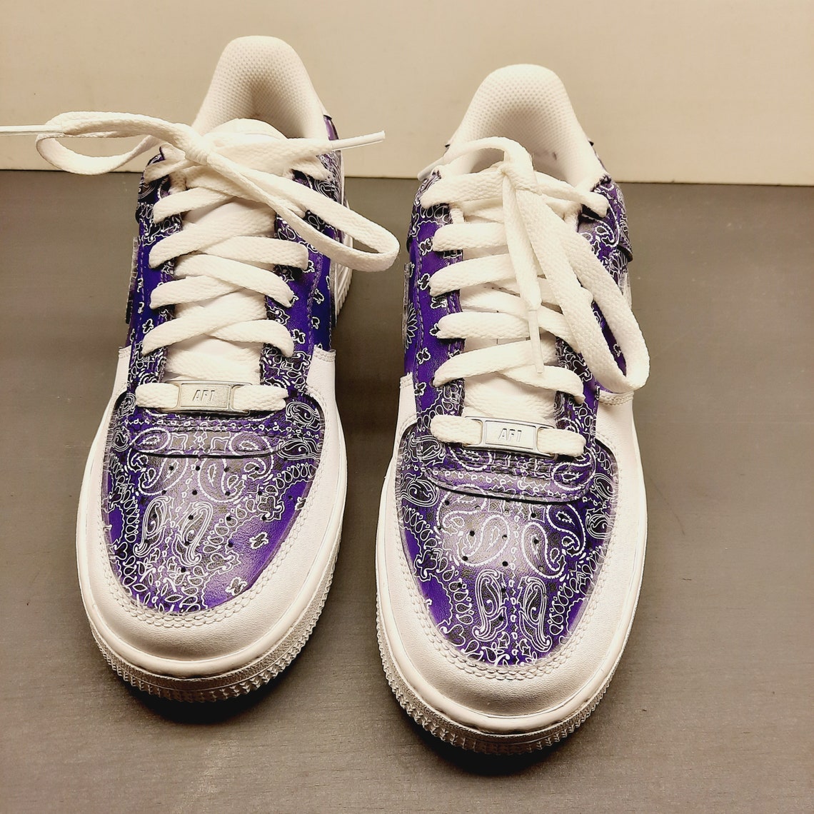 air force 1 purple bandana shoes