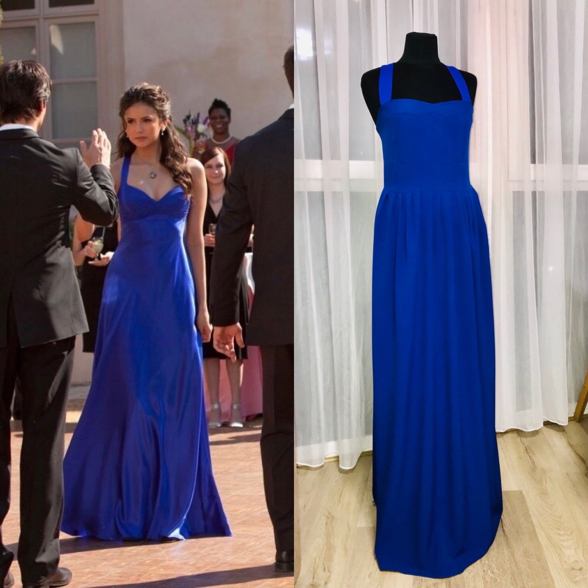 tvd elena blue dress