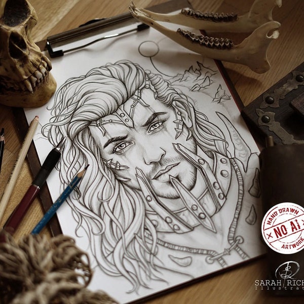 Johnny Thunderstorm Coloring Page printable pdf by Sarah Richter