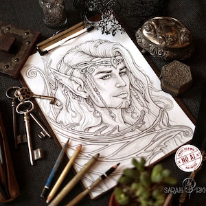 Glanduil Faebruary 2021 PDF Coloring page by Sarah Richter