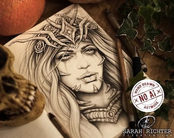 Rose Coloring Page printable pdf by Sarah Richter