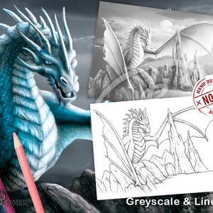 Cameron Greyscale and Line Art Coloring Page Pack Printable PDF by Sarah Richter
