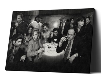 The Sopranos Canvas Etsy