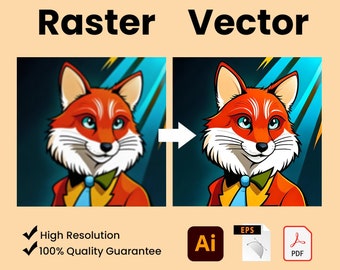 Image To Vector, Custom Vectorize Service, Vector Art Photo to SVG, Convert To Vector Graphics, Logo Vector Conversion Digital Illustration