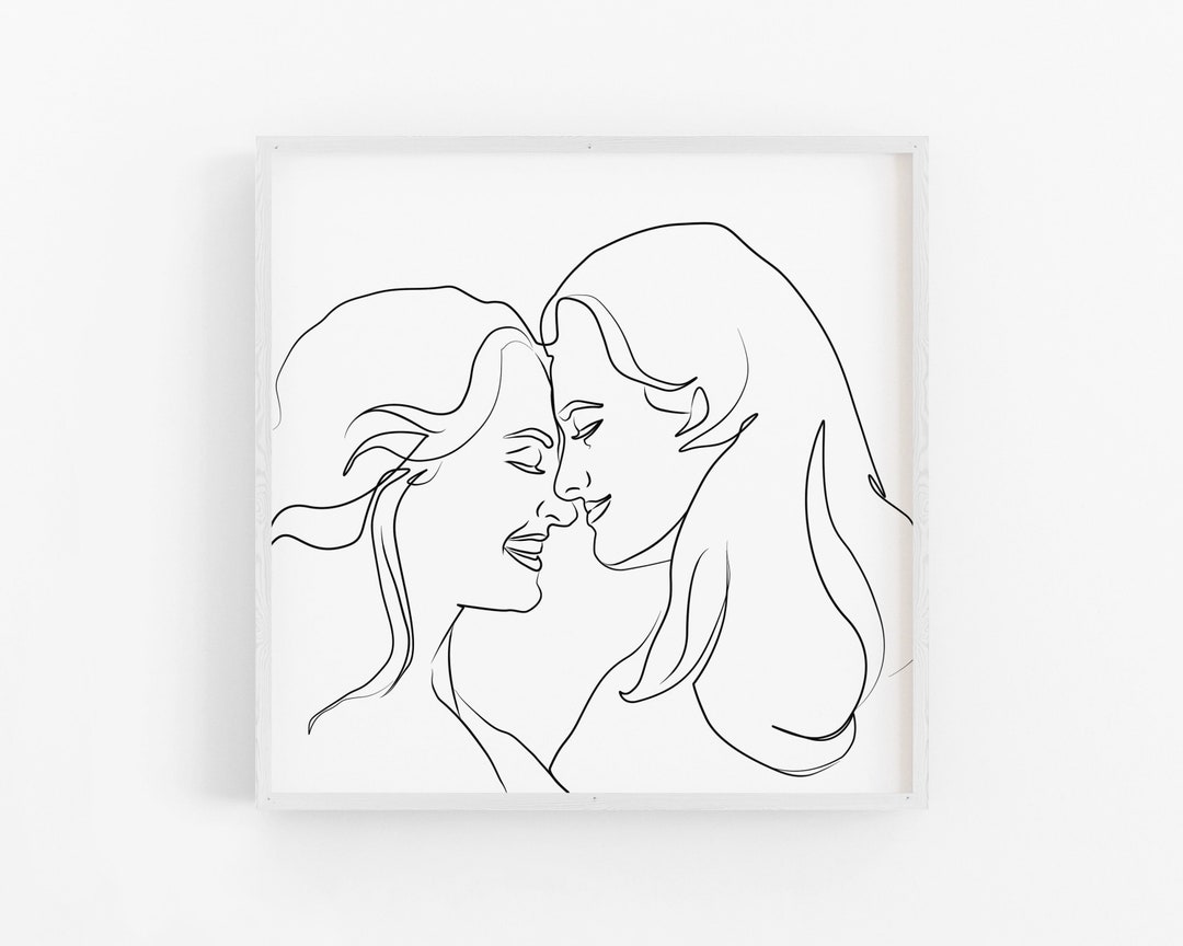 Protrait Line Custom Line Portrait, Line Art Drawing, Custom Drawing, Line ...