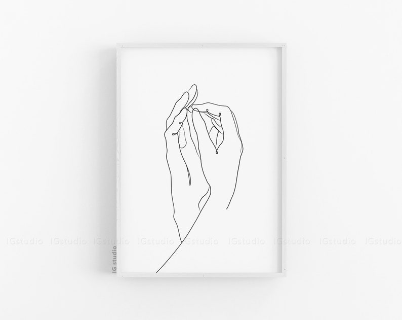 Holding Hands Line Art Line Drawing Print Downloadable Etsy
