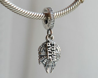 Sterling Silver 3D Cloth Diaper With Safety Pin Dangle Charm Bead For Bead Charm Bracelet
