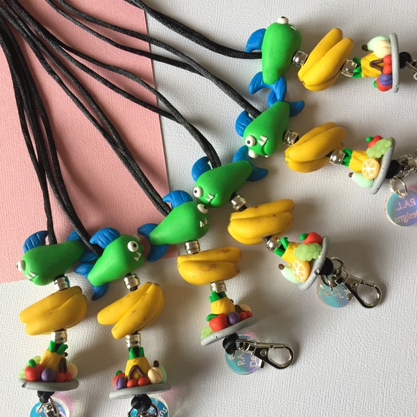 Piranha Lanyard • Fish Lanyard • leraar lanyards • polymeer klei lanyard