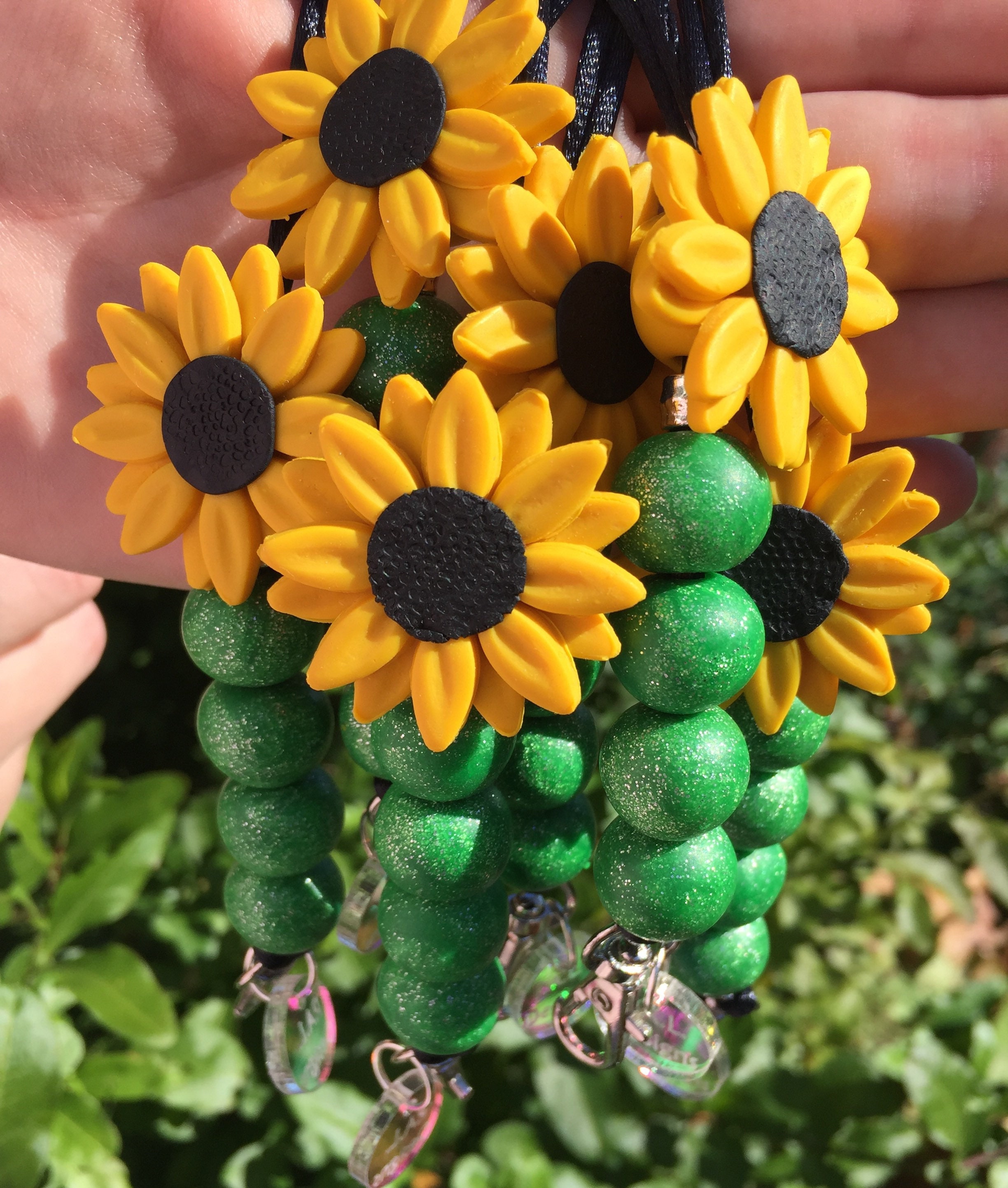 sunflower travel lanyard