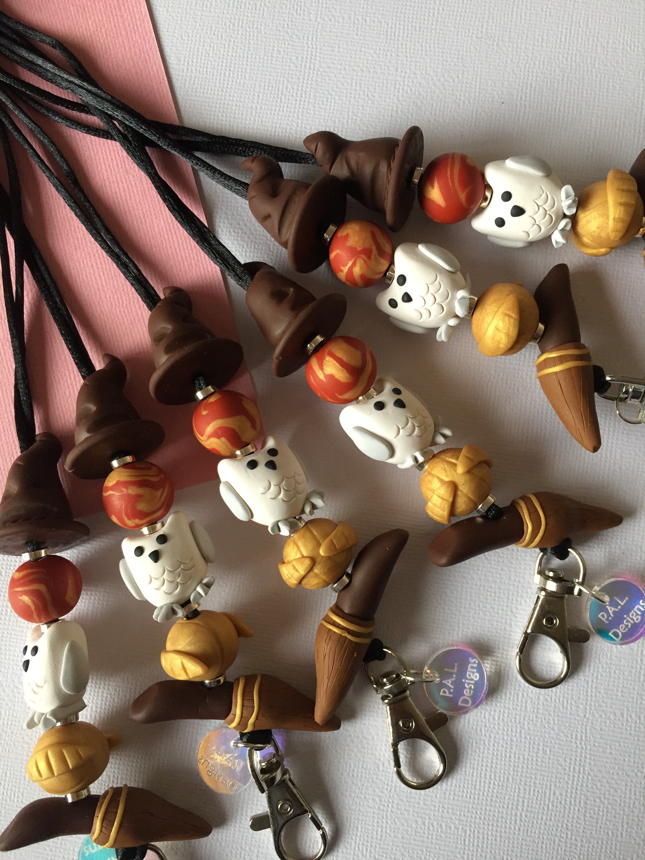 Witches and Wizards Lanyard• magic Lanyard • polymer clay lanyards • …